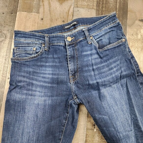 Mavi Zach Regular straight Mens size 34x33 Blue Denim Mid Rise Denim Jeans - Picture 1 of 10